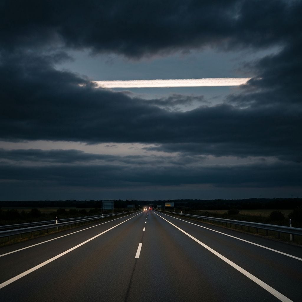 Open European highway at sunrise — self-drive freedom